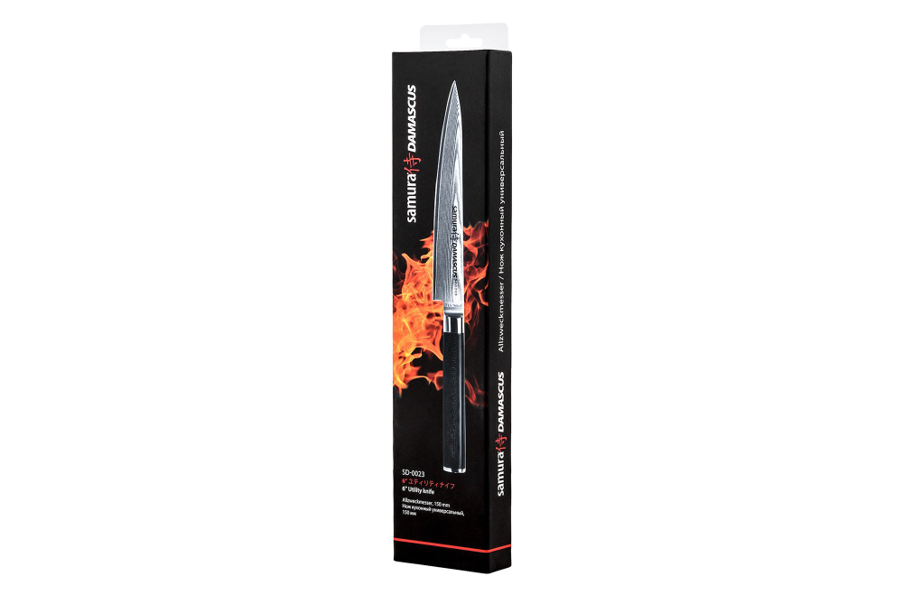 Нож кухонный универсальный 15см Samura Damascus SD-0023/K