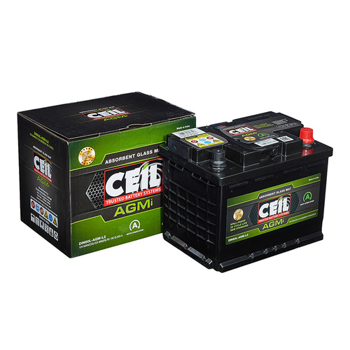 Аккумулятор CEIL DIN AGM DIN60-AGM-L2 L, 60Ah, 640A, 242x175x190, бортик DIN60AGML2L