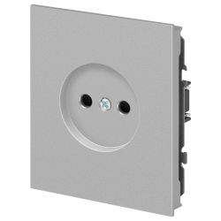 Розетка ЭРА Arktik 16-2106-03 без заземления 2P 16А-250В алюминий | Эра Arktik