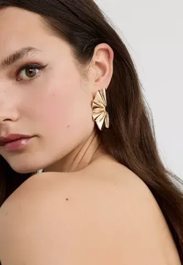 STRADIVARIUS Рельефные серьги, золотой