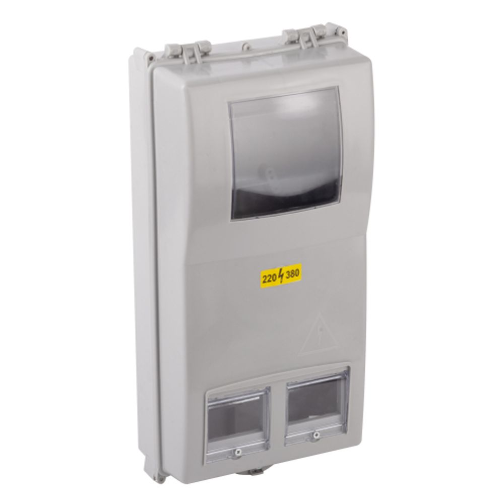Корпус пластиковый навесной ЭРА ЩУРн-П 3/8 (КДЕ-З) (485х240х140) IP54 серый | Корпуса пластиковые учетно-распределительные