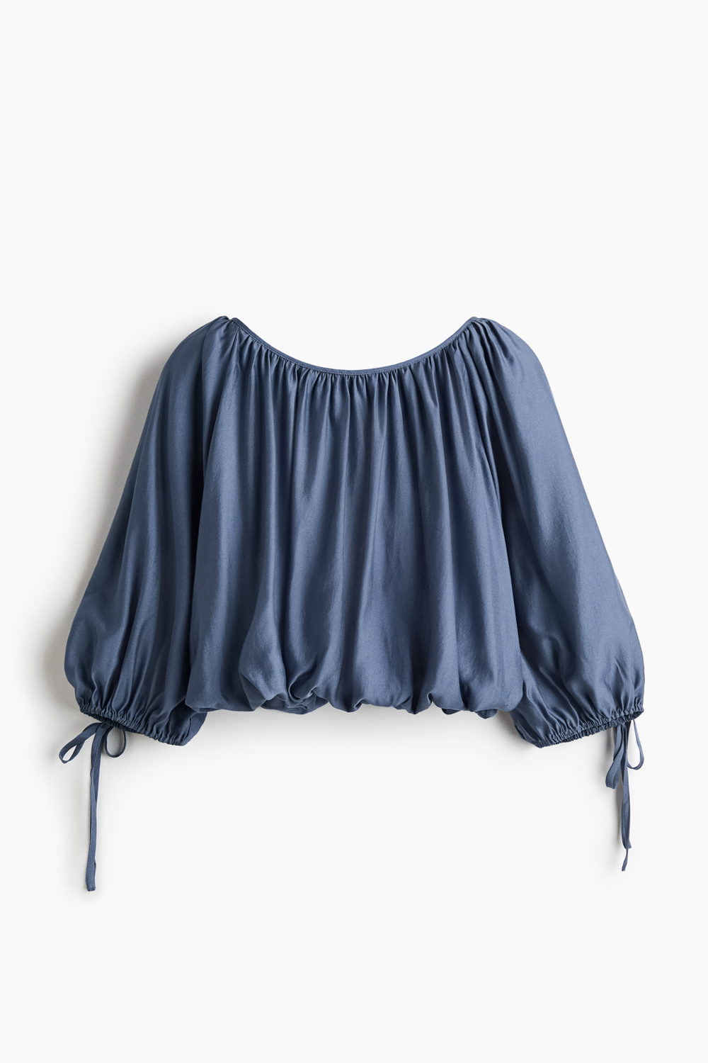 Блуза оверсайз со шнуровкой - H&M