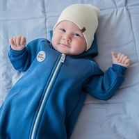 Комбинезон с капюшоном "Деним" утепленный 0+