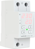 Реле напряжения с контролем тока Welrok VIP-40 red