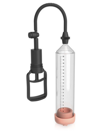 Вакуумная помпа для мужчин с реалистичной насадкой Classix Pleasure Pump (Цвет: прозрачный с черным)