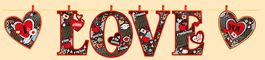 Гирлянда на прищепках "Love", 200 см