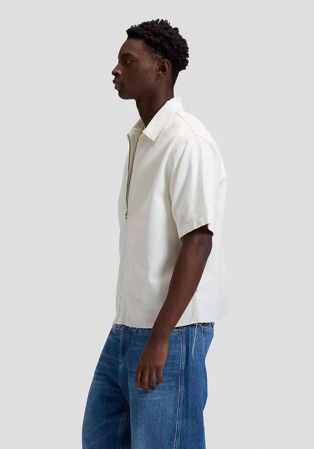 Рубашка DENIM SHIRT WITH ZIPPER 112376578
