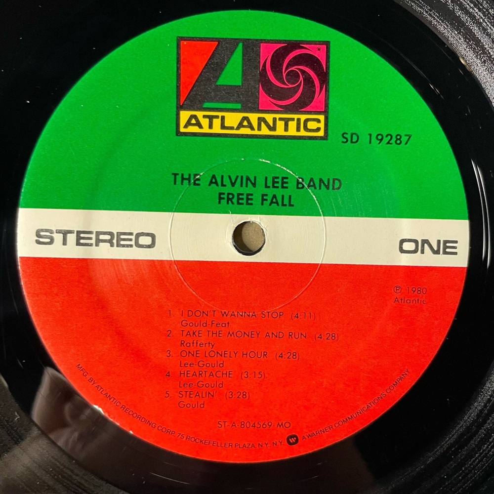 Винтажная виниловая пластинка LP The Alvin Lee Band Free Fall (USA 1980)