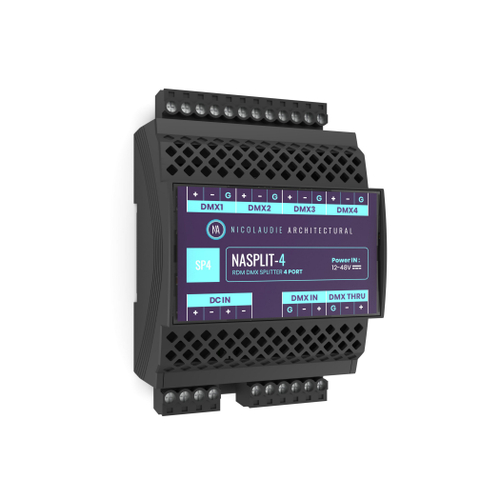 NICOLAUDIE ARCHITECTURAL NASPLIT-4 - сплиттер-разветвитель на 4 выхода DMX, RDM