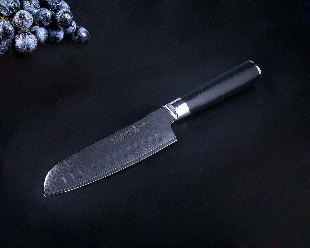 TG-D6 G10Нож дамасская сталь VG10