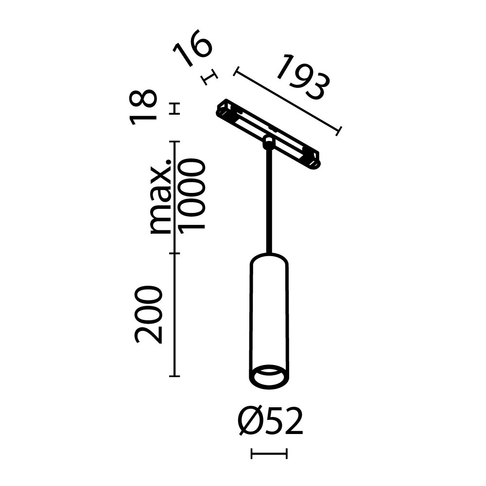 Магнитный трековый светильник Maytoni Focus LED TR041-4-12W3K-M-DS-BBS
