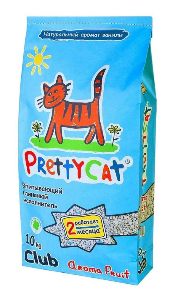 Наполнитель PrettyCat впитывающий для кошачьих туалетов Aroma Fruit 10 кг Наполнитель PrettyCat впитывающий для кошачьих туалетов Aroma Fruit 10 кг