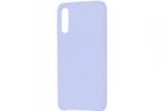 Накладка для Samsung Galaxy A02 Silicone cover без логотипа небесно-голубая