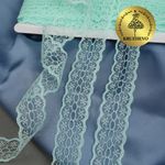 Кружево отделочное в стиле "трикотаж" 28 мм / 27.4 метра, TBY 1670, цв.08 мята