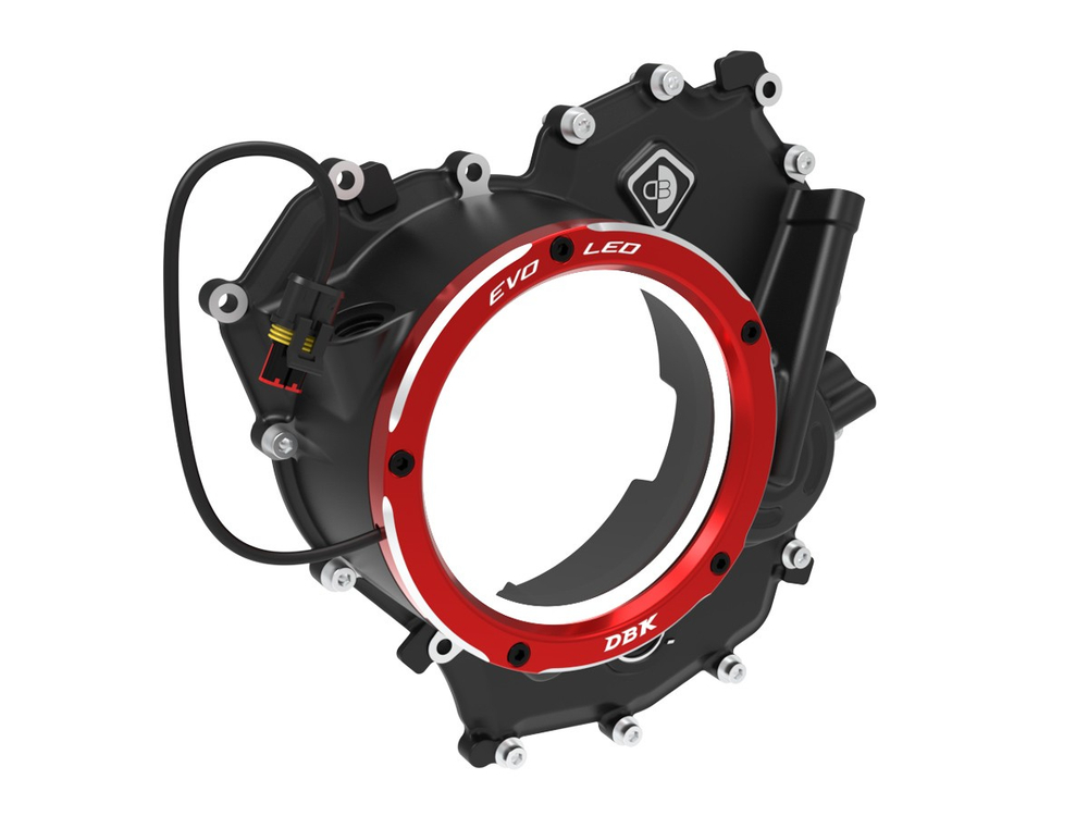 CCDVL18D DBK CLEAR WET CLUTCH COVER EVO LED (P V2, SF V2, MTS V2 2025)