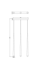 Подвесной светильник Arte Lamp FRANKIE A2191SP-18PB, 1хLED