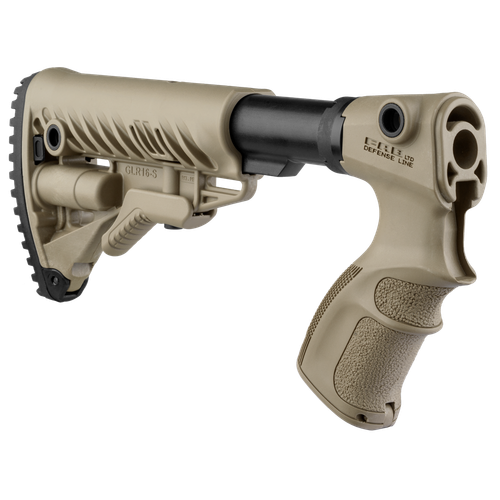 Телескопический приклад AGR870FK на Remington 870, песок, FAB Defense