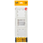 BRITE Рамка 3-местная РУ-3-БрБ белый IEK