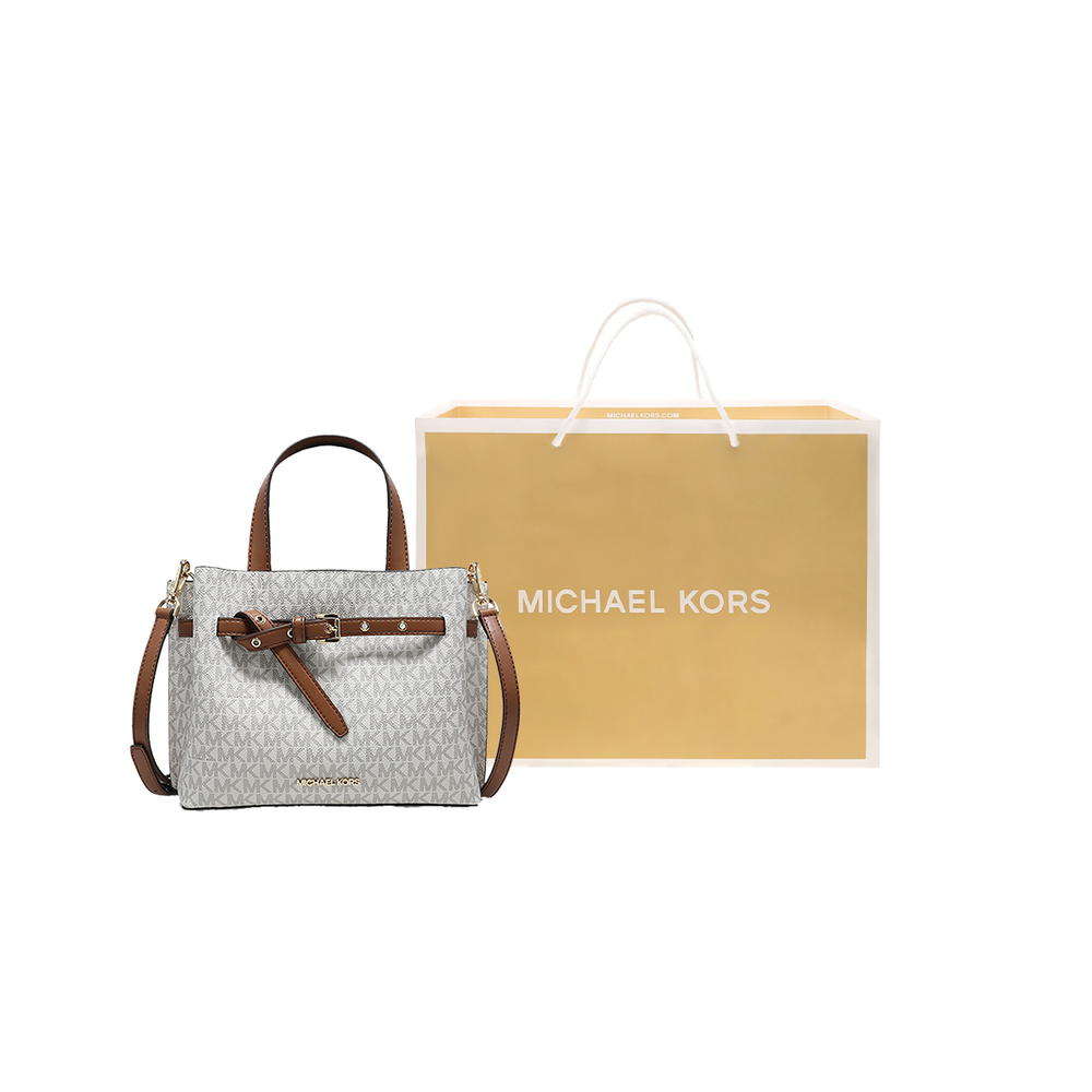 Сумка MICHAEL KORS MK Emilia Logo, 35H0GU5S1B-VANILLA