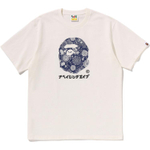 A Bathing Ape Bathing Ape Футболка Cotton Drop Shoulder Sleeve Moderate Straight Fit Summer 0zxtem345101q айвори