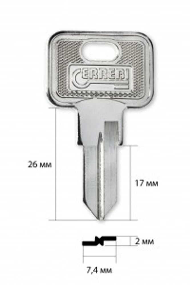 Заготовка автоключа 14138  MBL-1 | MBL1 | MBL1