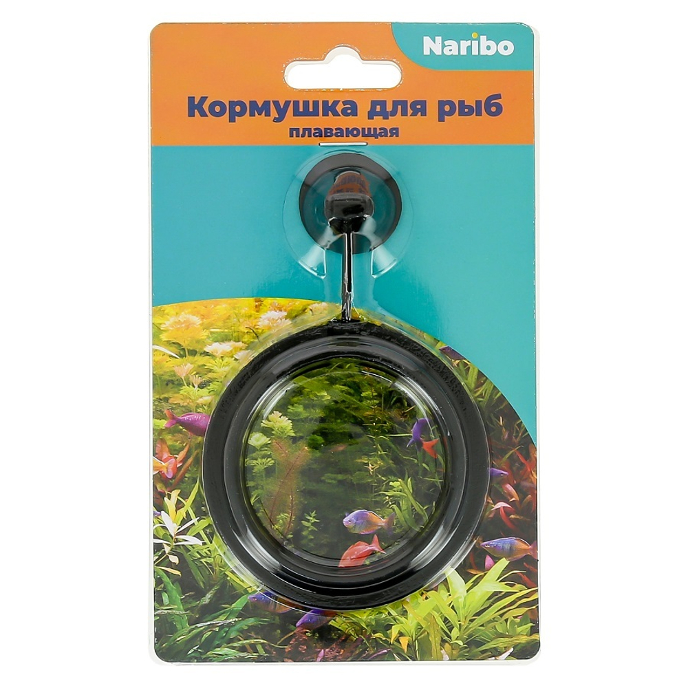 Кормушка Naribo пластиковая на присоске круглая