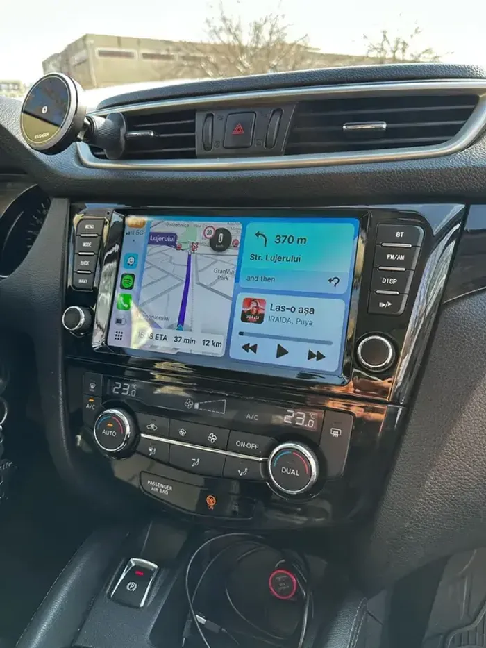 Магнитола для Nissan X-Trail T32, Qashqai J11 2014-2022 (без штатного 360, рамка тип 3) - FarCar S500-TS10 монитор 9.5" QLED на Android 14, Быстрая, CarPlay, 4G SIM-слот