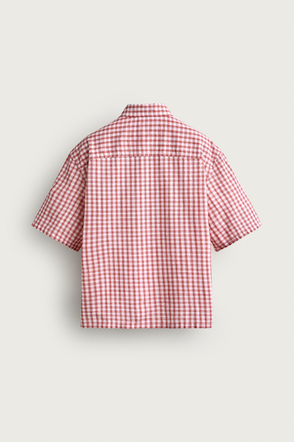 РУБАШКА RELAXED FIT В КЛЕТКУ С ВЫШИВКОЙ — ZARA · 7200/307