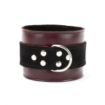 Бордовые кожаные оковы БДСМ Арсенал Lady's Arsenal Maroon Shackles 67026