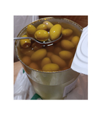 Оливки Зеленые с Косточкой, Attica Food, 4,3кг / Гигантские, Размер 70-90, Консервированные, в Рассоле, Греция.
