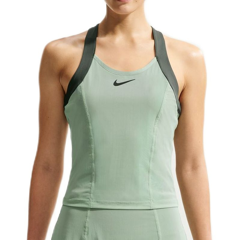 Женский теннисный топ Nike Court Paris Slam Dri-Fit Tennis - steam/black spruce/black