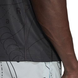 Футболка мужская теннисная Adidas Club Graphic Tennis Tee - carbon