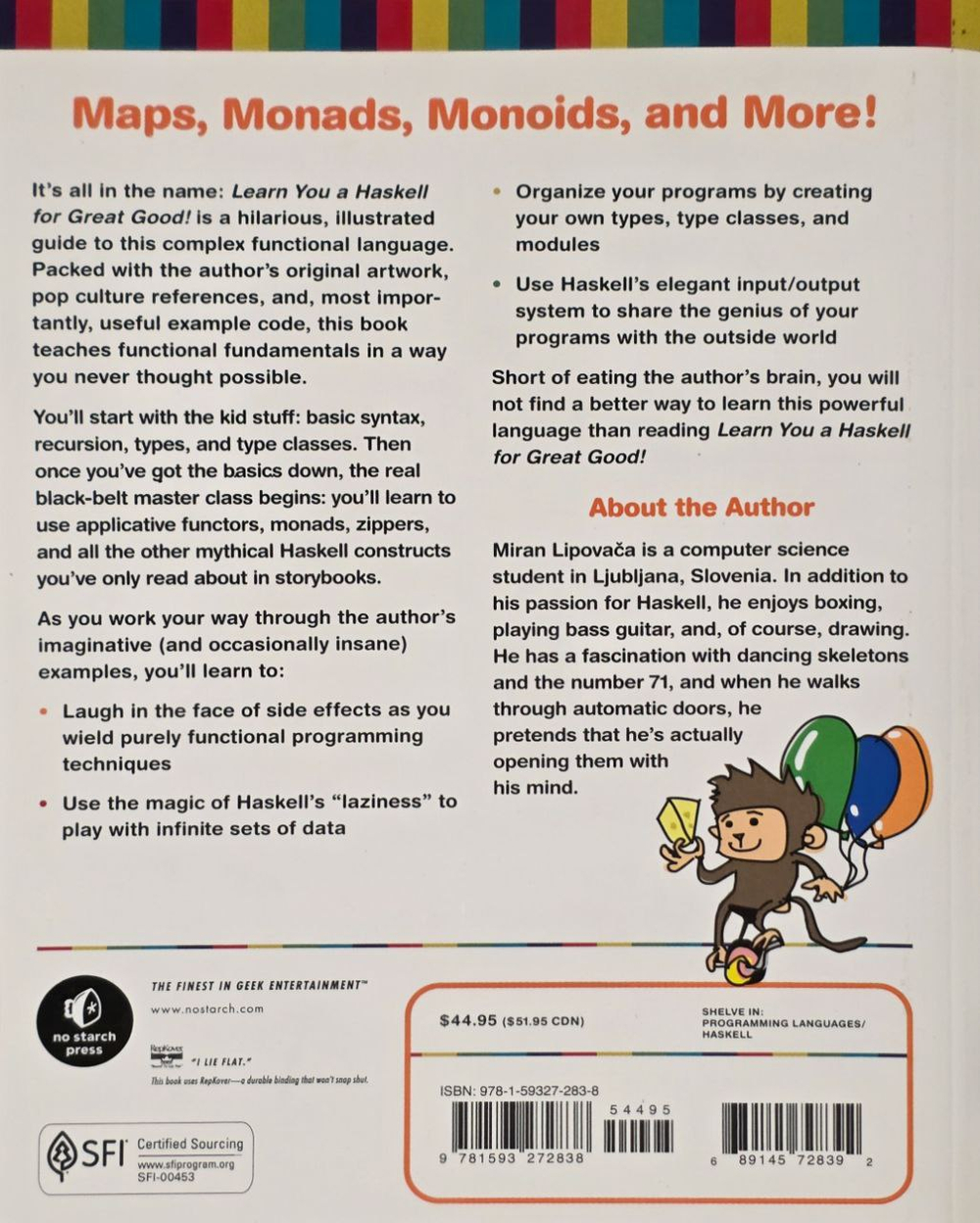 Learn You a Haskell for Great Good!: A Beginner's Guide by Miran Lipovaca