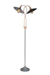 Торшер NewRgy THN3119 SBK+RC, 2×40 Вт, чёрный и медный