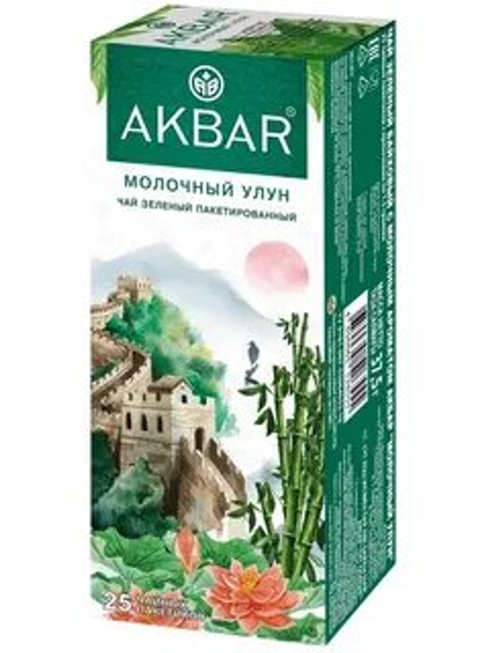 "                Акбар 25пак/24 зел.Молочный улун с/я ООО""Яковлевская ЧФ"" "