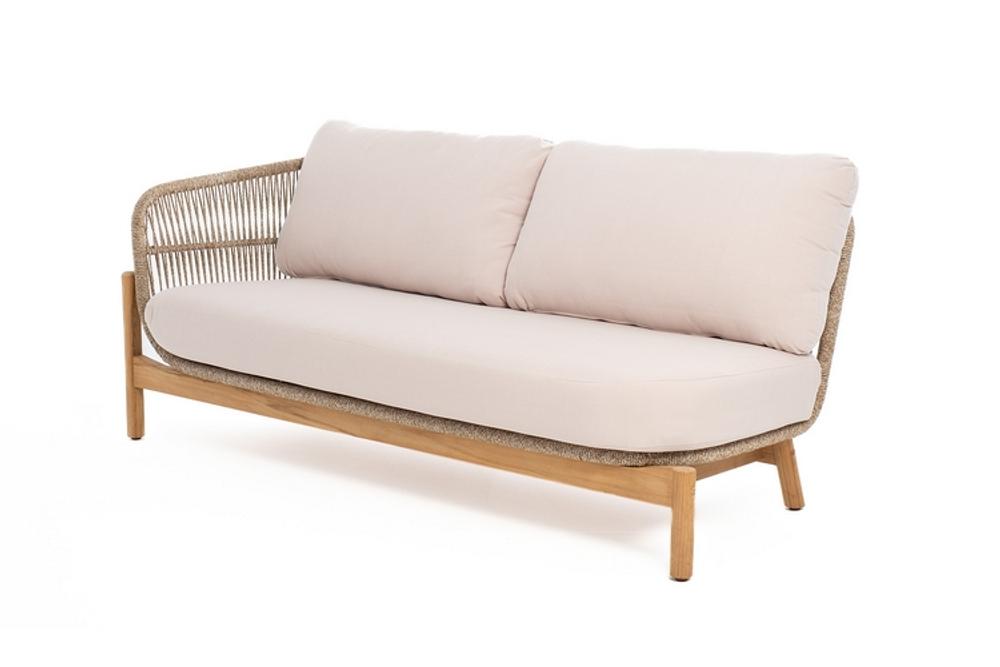 Софа из тика угловая Joygarden ТАЛАРА, Natural Teak, бежевый