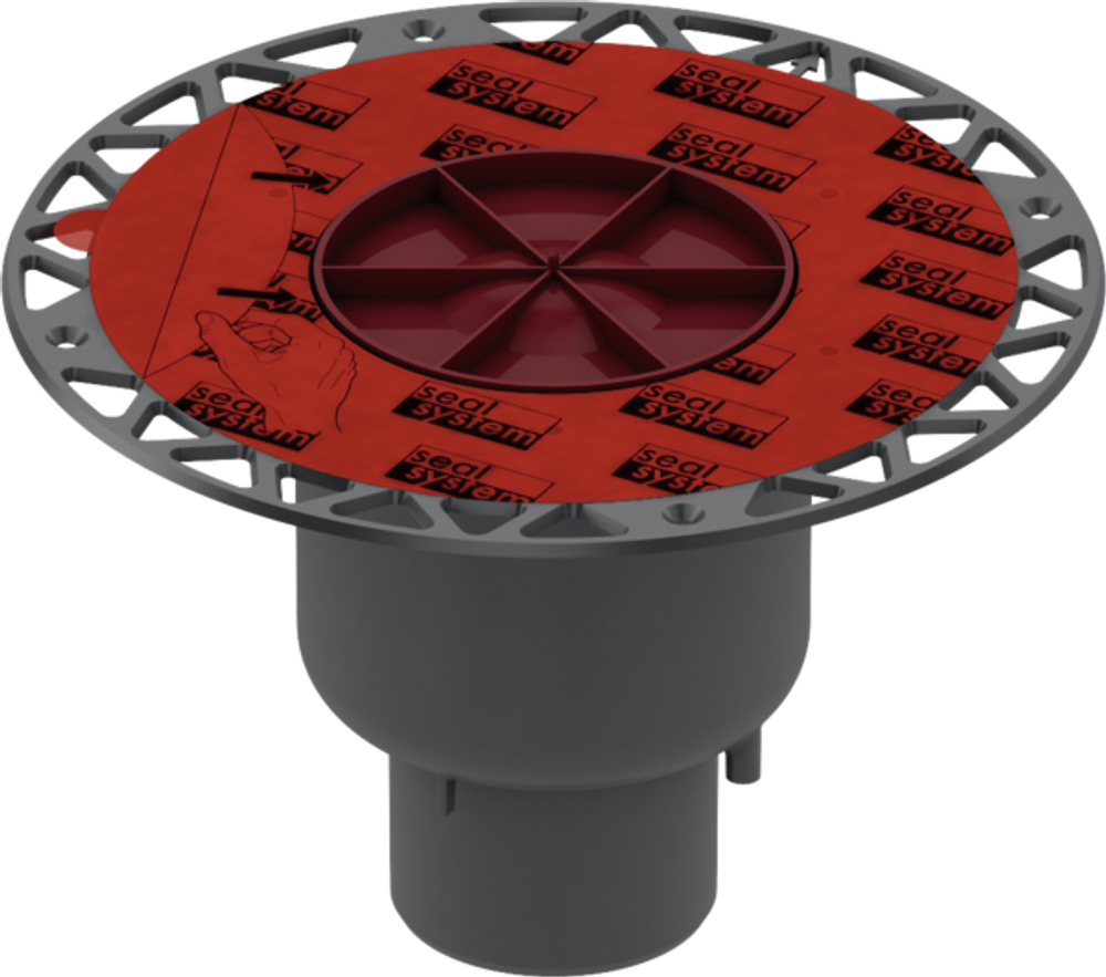 Сифон TECEdrainpoint S DN 70, вертикальный с универсальным фланцем Seal System