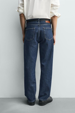 ZARA ДЖИНСЫ REGULAR FIT, СИНИЙ