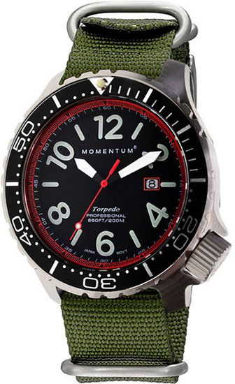Канадские часы Momentum TORPEDO  BLAST RED 1M-DV74R7G