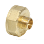 Переход латунь Ду 20х15 (3/4"х1/2") ВР/НР VALFEX VF.592.L.034.012