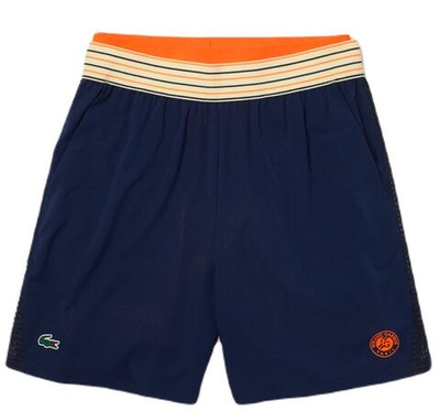 Мужские шорты теннисные Sport Lacoste Roland Garros Edition Pique Shorts - navy blue