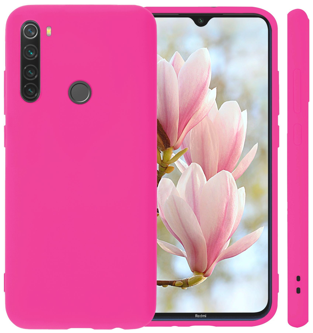 Мягкий Soft Touch чехол из силикона для XIAOMI REDMI NOTE 8T с бархатной подкладкой