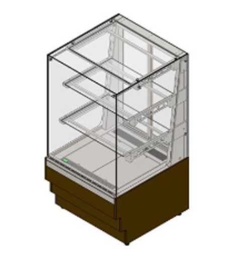 Витрина кондитерская холодильная REFETTORIO Crystal RKC22A-MV, 2 полки