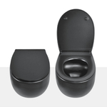 AV1100MatteBlack Унитаз подвесной (с креплениями) черный