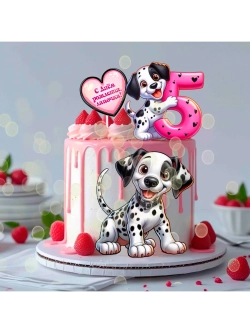 Формат А4 Вафельная картинка 5 лет долмаинцы