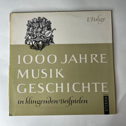 Винтажная виниловая пластинка LP Сборник Классической Музыки 1000 Лет Истории Музыки (ГДР 1972)