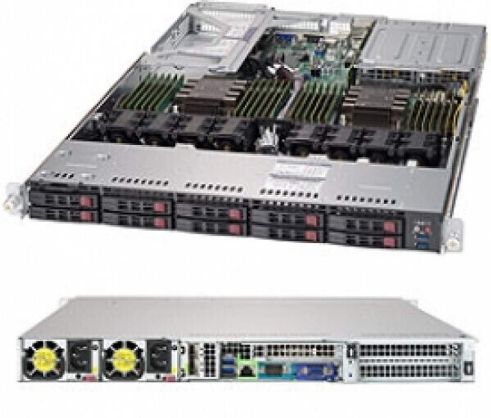 Сервер Gladius 121XT0412-290016 (1U/MBD-X11DDW-L/2*Gold 6226R/16GB/2*SATA1000/SYS-6019P-WT)