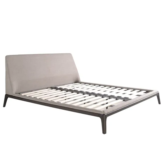 Кровать Angel Cerda 7155 из серой ткани