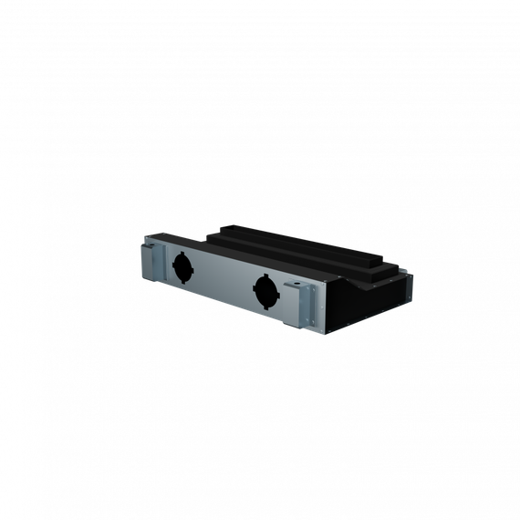 Flexag SHN-1-500-25-B щелевой диффузор с низкопрофильной КСД под гипсокартон, черный