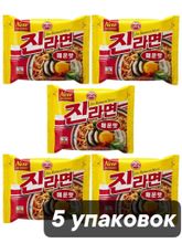Лапша Джин рамен острая Ottogi Jin Ramen Spicy 120 г 5 шт